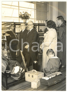1960 LINATE Giovanni GRONCHI in visita al nuovo aeroporto "Enrico FORLANINI"