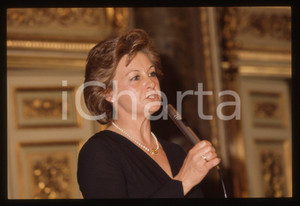 35mm vintage slide* 1995 ca ROMA Franca LIPPARONI Ritratto della giornalista 3