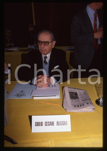 35mm vintage slide* 1993 NOVARA Giulio Cesare ALLEGRA assemblea azionisti BPN