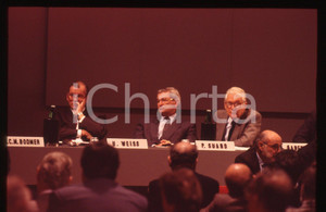 35mm vintage slide* 1995 ca TORINO Ulrich WEISS Pierre SUARD assemblea FIAT 1