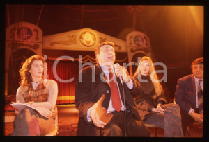 35mm vintage slide* 1995ca ITALIA Nando, Ambra e Gioia ORFEI Conferenza stampa 3