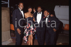 35mm vintage slide* 1990ca ITALIA - COSTUME- THE PLATTERS nel backstage