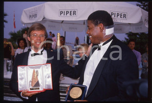 35mm vintage slide* 1988 FESTIVAL DI CANNES Forest WHITAKER Bille AUGUST (2)