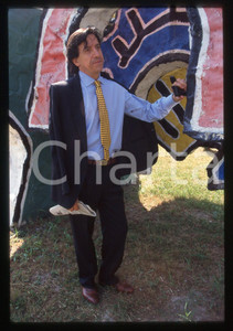 35mm vintage slide* 1990 ca COSTUME Giorgio LAGO Ritratto del giornalista (14)