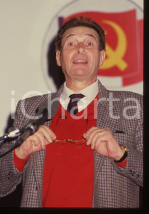 35mm vintage slide* 1988 REGGIO EMILIA Luciano LAMA a un evento PCI - Ritratto 5