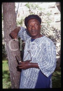 35mm vintage slide* 1990 ca CINEMA Ousmane SEMBÈNE - Ritratto del regista (7)