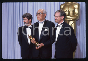 35mm vintage slide* 1990 ACADEMY AWARDS Akira KUROSAWA Steven SPIELBERG (2)