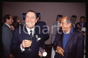 35mm vintage slide* 1993 CANNES Alberto SORDI Gillo PONTECORVO *Hotel MARTINEZ 1