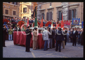 35mm vintage slide* 1990 ROMA Gian Carlo PAJETTA - Funerale del politico PCI *10