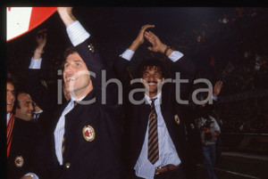 35mm vintage slide* 1988 MILANO Ruud GULLIT Franco BARESI 11° Scudetto AC MILAN