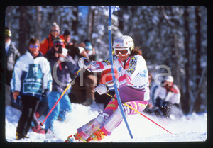 35mm vintage slide* 1989 VAIL Mondiali SCI ALPINO Ingrid SALVENMOSER - SLALOM