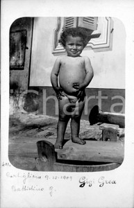 1909 CORTIGLIONE Ritratto del bambino BATTISTINO GREA **Fotocartolina
