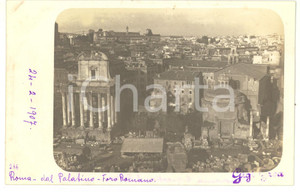 1907 ROMA Veduta della Chiesa di San Lorenzo in Miranda *Fotocartolina