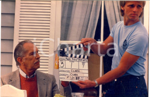 1984 USA Actor Vincent PRICE shooting a milk commercial - Photo 30x20 cm