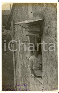 1913 AREA DI ROMA Ritratto di Margherita LANZARA alla finestra - Foto ARTISTICA