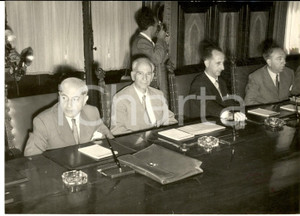 1953 ROMA 8° Governo DE GASPERI - Il primo Consiglio dei Ministri - Foto