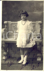 1918 MILANO Ritratto nobildonna Lydia GUASTALLA bambina *Foto cartolina BADODI