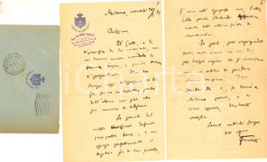 1913 MILANO Filippo TURATI e le onoranze per Giovanni MONTEMARTINI - AUTOGRAFO Lunga lettera, interamente autografa, di Filippo Turati, relativa alla commemorazione di Giovanni Montemartini, in occasione della quale aveva gi&agrave; scritto un'epigrafe. Turati si preoccupa per la forma da individuare, con cartolina, ritratto e testo.Indirizzata all'avv. Brunetto Griziotti.Timbro sulla busta dello studio Turati. Carta intestata della Camera dei Deputati.CONDIZIONI: FAIR (piegature d'epoca)PAGINE: 6 facciateFORMATO: 21x13 cm     originale e autentica 1