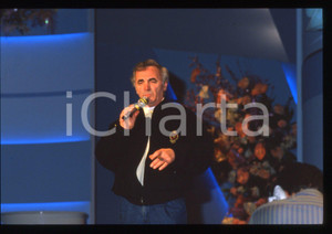 35mm vintage slide* 1989 FESTIVAL DI SANREMO Charles AZNAVOUR durante le prove 2