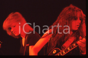 35mm vintage slide* 1985ca MUSICA Dee O'MALLEY Jody TURNER delle ROCK GODDESS 2