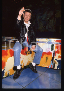 35mm vintage slide* 1988 RAI 1 DISCORING Charlie MARCHINO "CHARLIE" Ritratto (12)