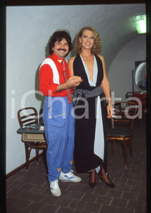 35mm vintage slide* 1985ca COSTUME Daniela POGGI con Rolando ELISEI Ritratto (2)