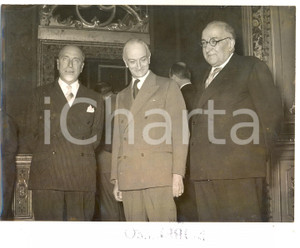 1956 ROMA Quirinale - Adone ZOLI - Antonio SEGNI - Giuseppe MEDICI *Foto 18x13