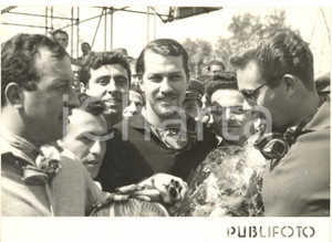 1958 AUTOMOBILISMO NAPOLI Jo BONNIER vincitore sul circuito di Posillipo *Foto