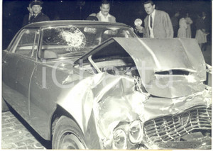 1960 SURESNES Auto LANCIA del principe Ali Khan dopo l'incidente mortale *Foto