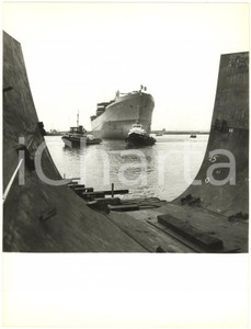 1958 SESTRI PONENTE Cantieri Ansaldo - Varo della M/n "SICILMOTOR" *Foto 18x24