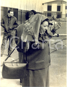 1965 CINEMA MILANO Film "Una moglie americana" - Scena sul set *Foto 18x24 Fotografia d'epoca con didascalia coeva al verso. CONDIZIONI: G (lieve piegatura)FORMATO: 18x24 cm     originale e autentica 1