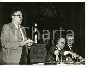1955 ca FIRENZE Convegno per la pace - Lois WEINBERGER viceborgomastro di VIENNA