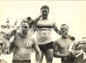 Fotografia d epoca originale 1958 PARIS CICLISMO MONDIALI VELOCITÃ€ Enzo SACCHI Michel ROUSSEAU Antonio MASPES 1