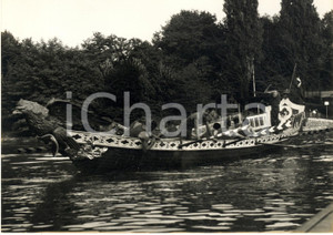 Fotografia d epoca originale 1961 TORINO Centenario UnitÃ  d Italia  Regata Repubbliche Marinare sul Po Foto 1