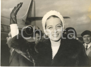 1962 ROMA Arrivo di CAPUCINE per il film "La pantera rosa" - Foto 18x13 cm