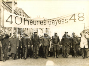 1963 PANTIN Deux mille mineurs en marche vers Paris pour leurs droits - Photo 