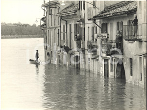 1968 ALLUVIONE PAVIA Salvataggio di famiglie lungo il Ticino - Foto 24x18 cm