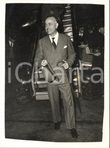 1956 LONDON Arrivo ministro Gaetano MARTINO per conferenza sul Canale di Suez