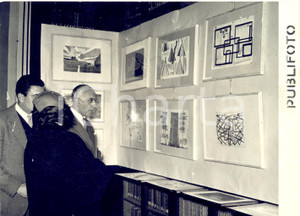 1955 ROMA Inaugurazione mostra di pittura Ospedale Psichiatrico di Imola *Foto