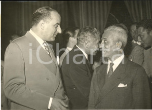 1954 TORINO Giovanni CARCATERRA nuovo capo della Polizia con Vittorio VALLETTA