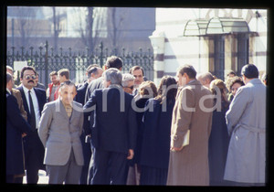 35mm vintage slide* 1986 MILANO Caterina CILIO al Funerale di Michele SINDONA *5
