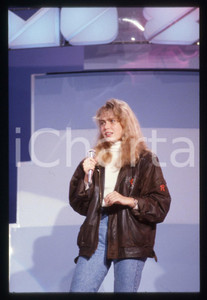 35mm vintage slide* 1989 FESTIVAL DI SANREMO Ylenia CARRISI al Teatro ARISTON *7
