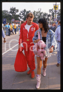 35mm vintage slide* 1988 GP MONZA - Bjorn BORG Loredana BERTÈ nel paddock