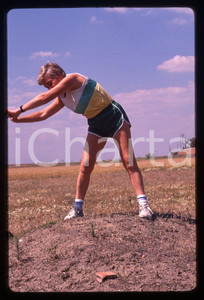 35mm vintage slide* 1980 ca PARLA (SPAGNA) Agnese SARTINI CADUCO allenamento 6