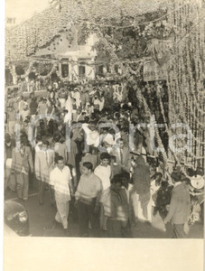 1959 DELHI PALAM (INDIA) Visita Dwight EISENHOWER - Folla in attesa *Foto