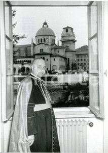 1958 VERONA Ritratto card. Giovanni URBANI di fronte a San Giorgio in Braida