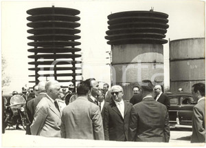 1959 LARDERELLO - Giovanni GRONCHI in visita agli impianti industriali *Foto