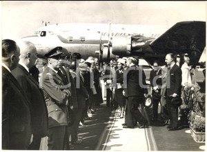 1960 ROMA Arrivo re Bhumibol e Sirikit di Thailandia in visita ufficiale - Foto