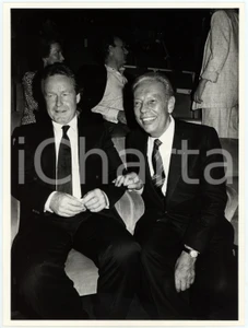 Fotografia d epoca originale 1985 VENEZIA  MOSTRA DEL CINEMA Ridley SCOTT Gianluigi RONDI Foto 24x17 cm 1