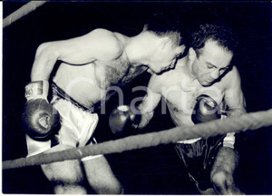 1956 MILANO BOXE Mario D'AGATA batte ai punti Juan CARDENAS *Foto 18x13 cm